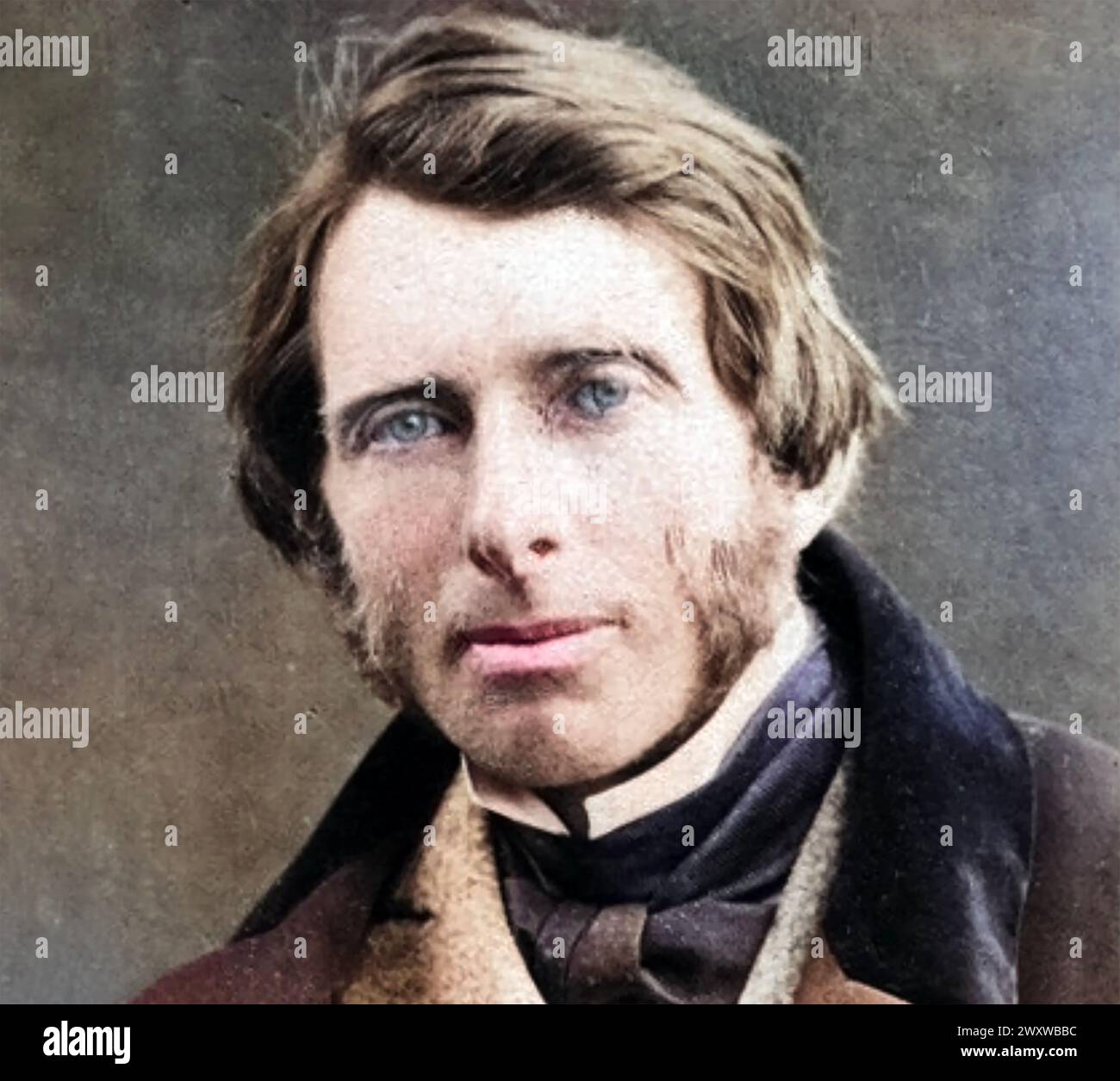JOHN RUSKIN (1819–1900) englischer Kunstkritiker, Philosoph und Schriftsteller 1863 Stockfoto