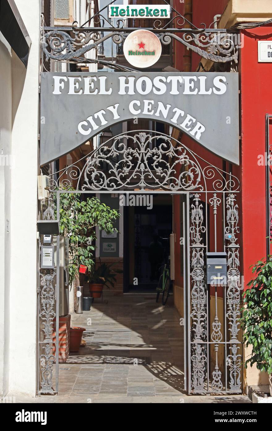 Feel Hostels, Stadtzentrum, Malaga Stockfoto