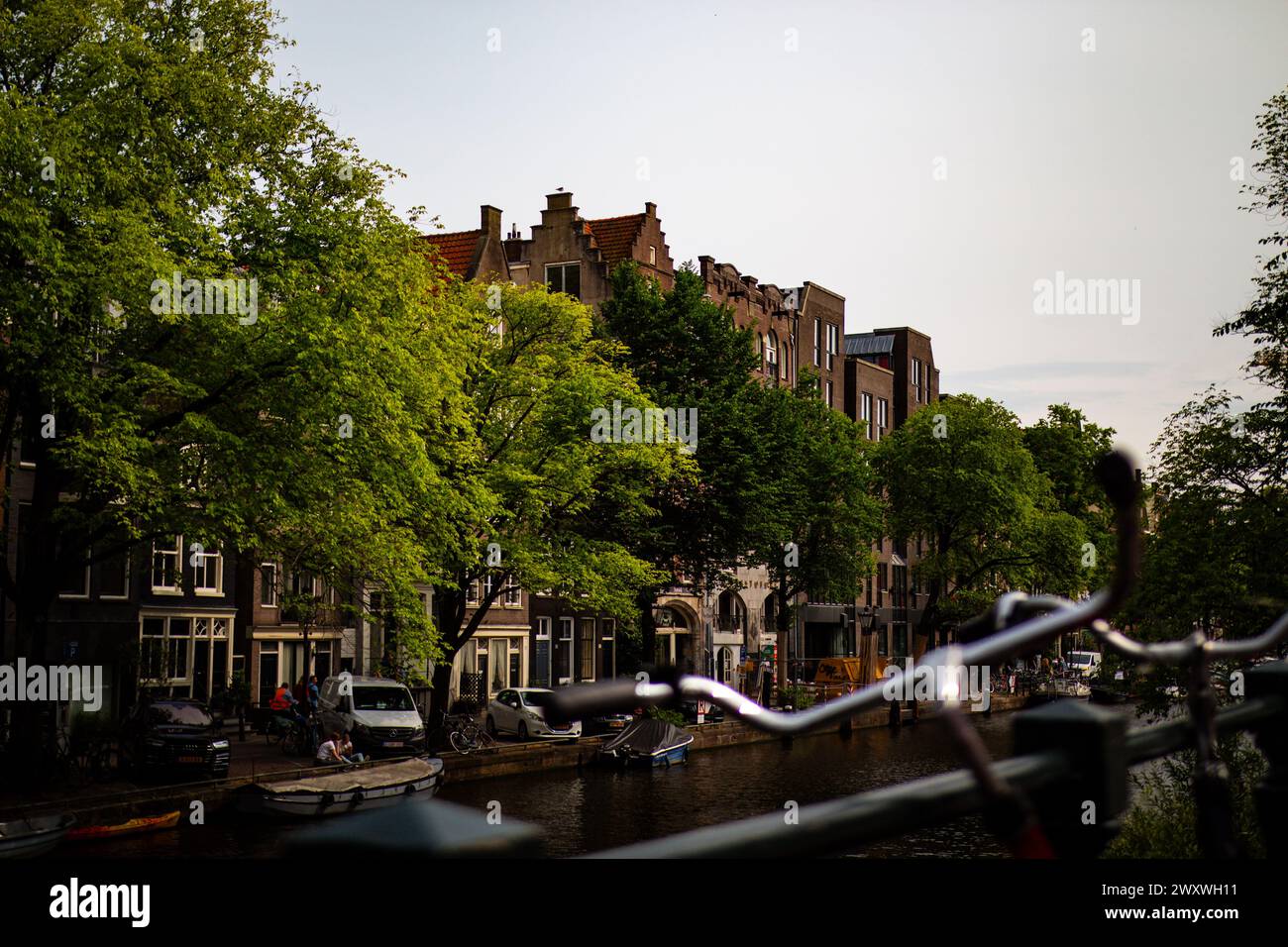 Die Grachten von Amsterdam Stockfoto