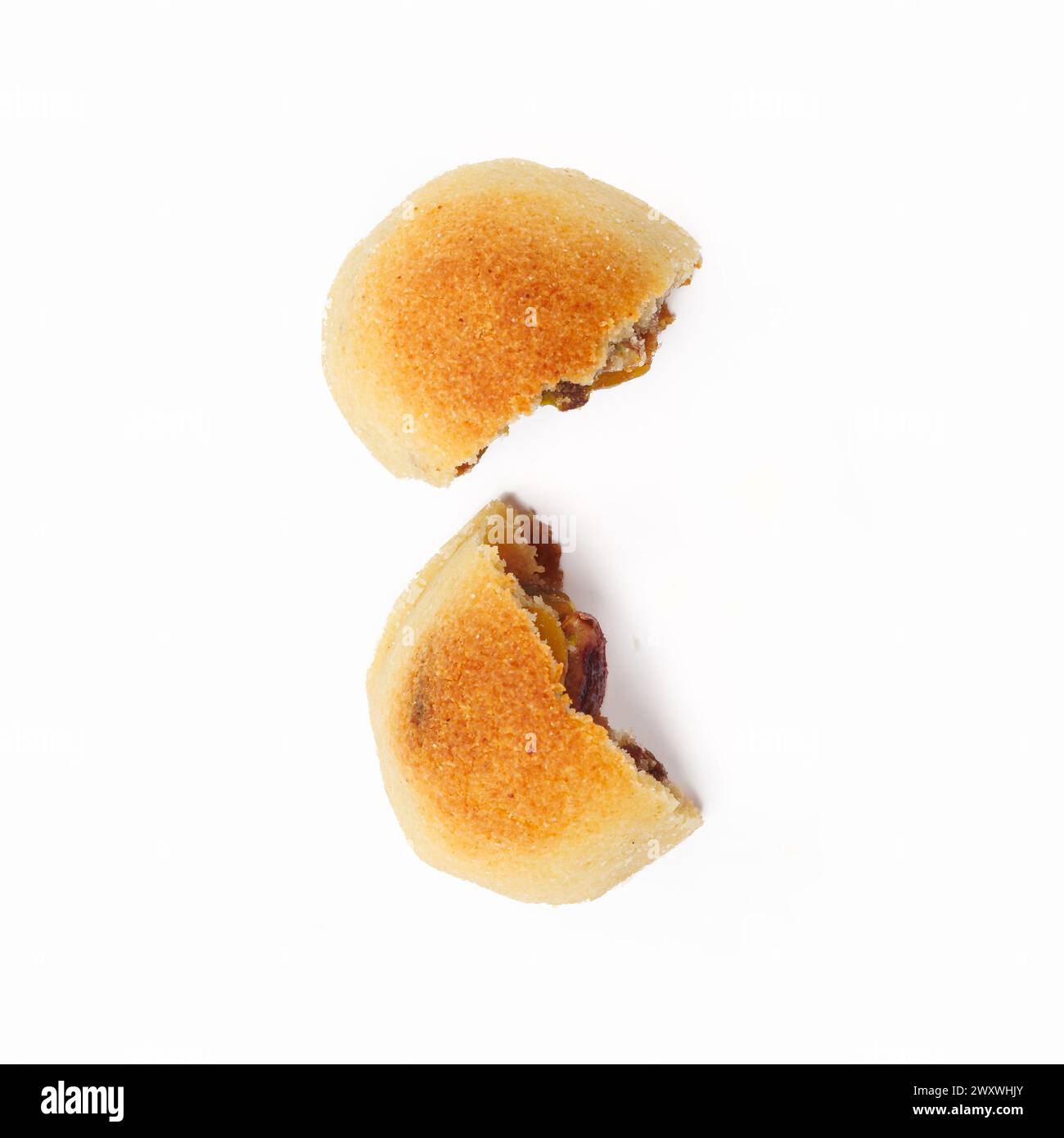 Arabische Süßigkeiten Ma'amoul mit Pistazien Stockfoto