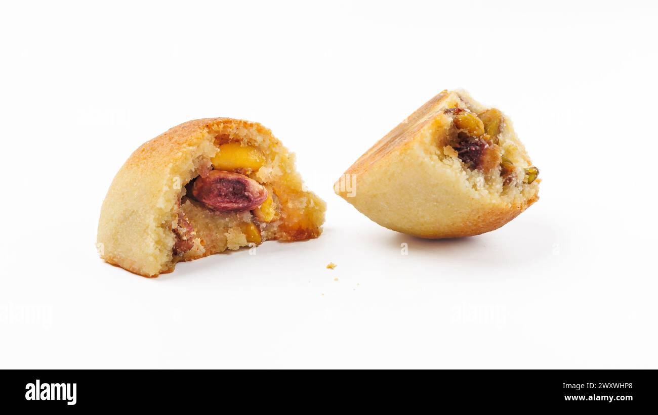 Arabische Süßigkeiten Ma'amoul mit Pistazien Stockfoto