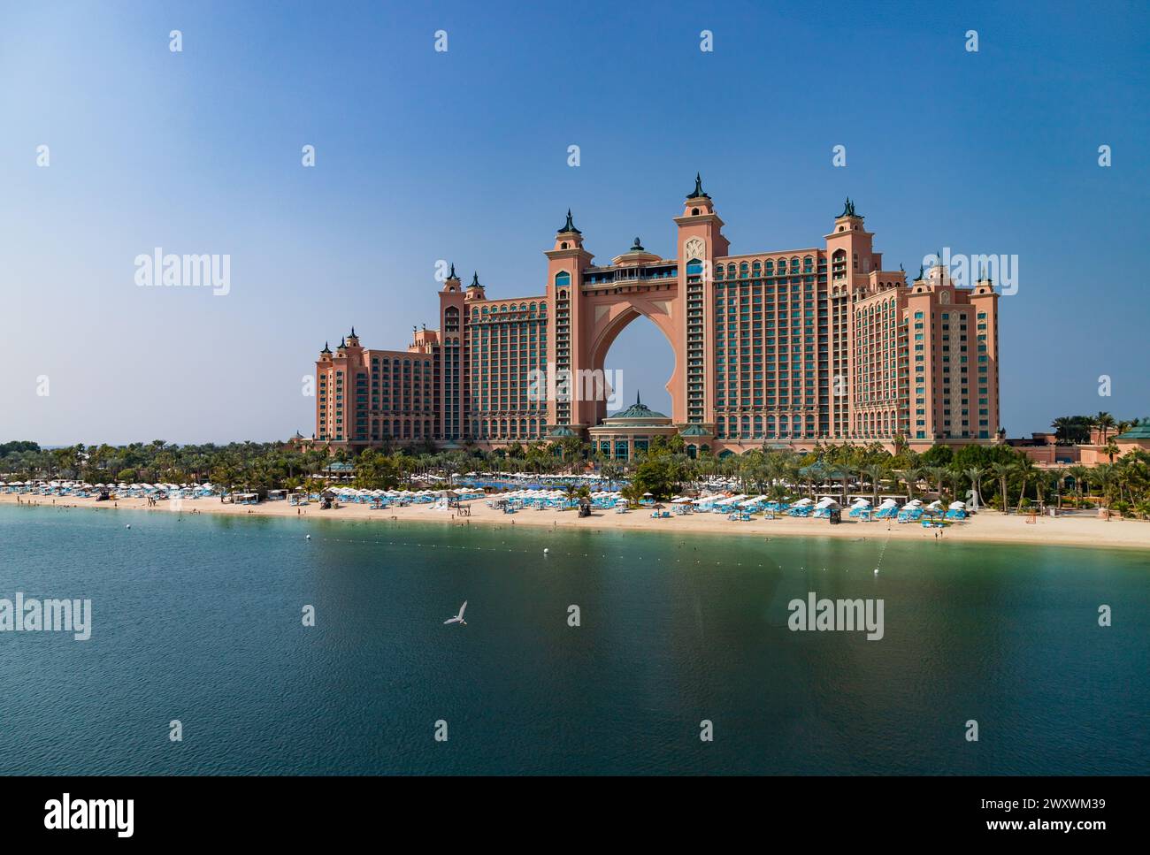 Ein Bild vom Atlantis, dem Palm Hotel. Stockfoto