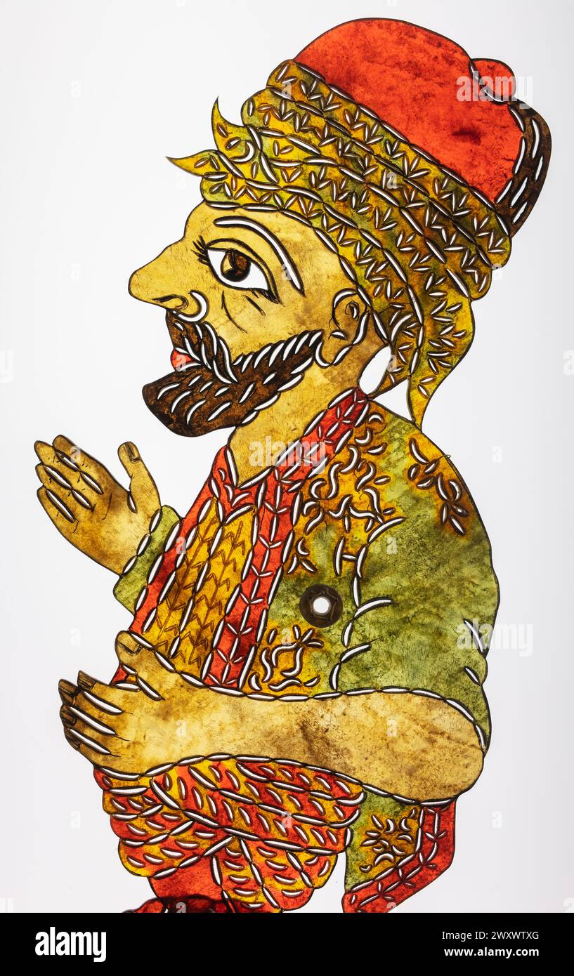 Karagoz, traditionelles Schattentheater, Museum für türkische und islamische Kunst, Istanbul, Türkei Stockfoto