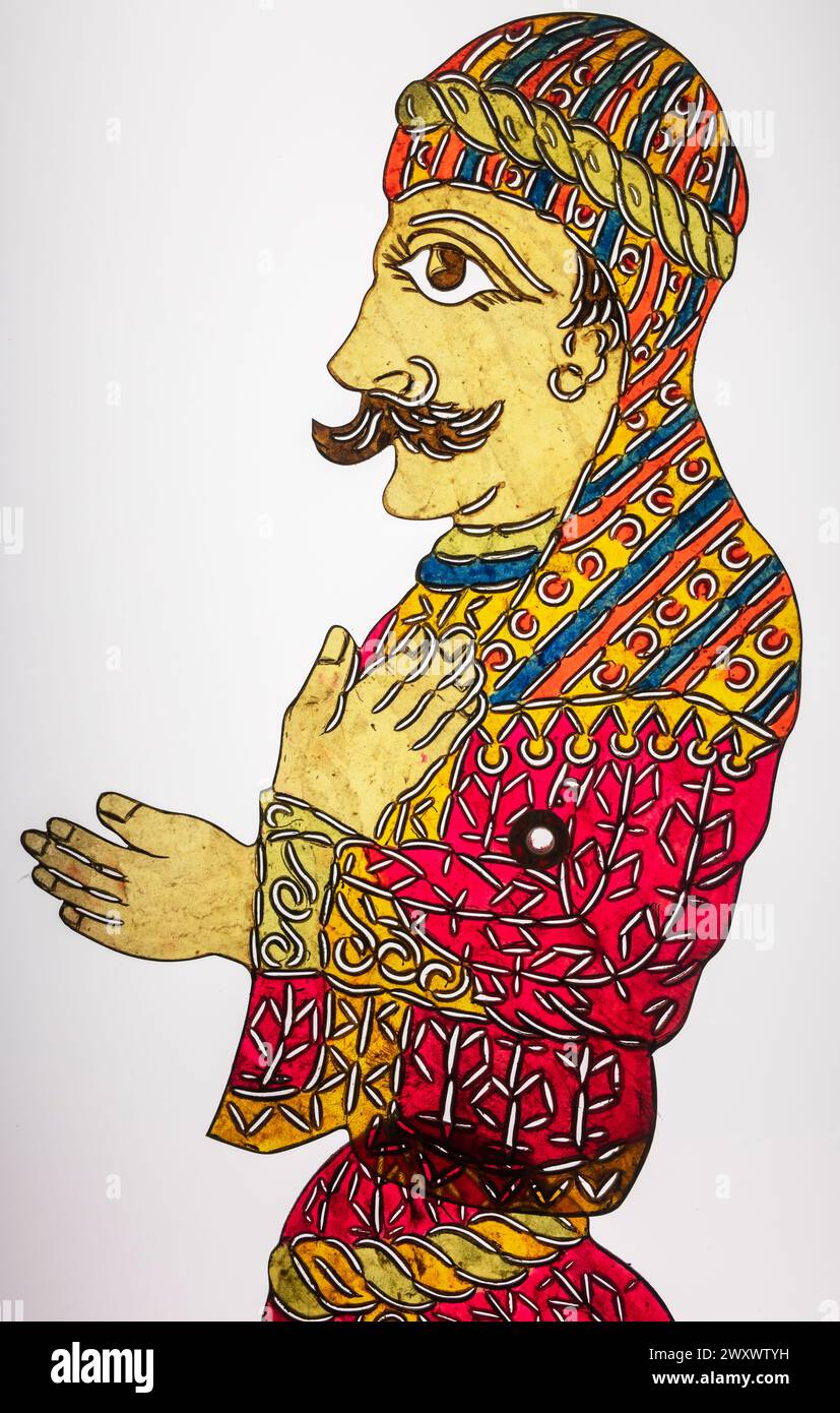 Karagoz, traditionelles Schattentheater, Museum für türkische und islamische Kunst, Istanbul, Türkei Stockfoto