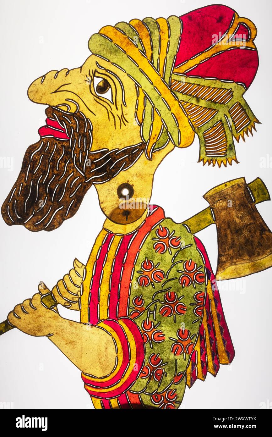 Karagoz, traditionelles Schattentheater, Museum für türkische und islamische Kunst, Istanbul, Türkei Stockfoto