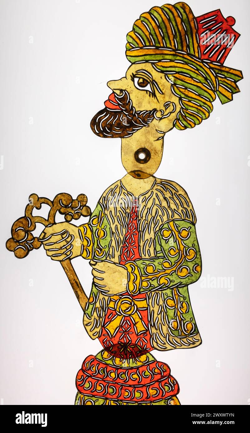 Karagoz, traditionelles Schattentheater, Museum für türkische und islamische Kunst, Istanbul, Türkei Stockfoto