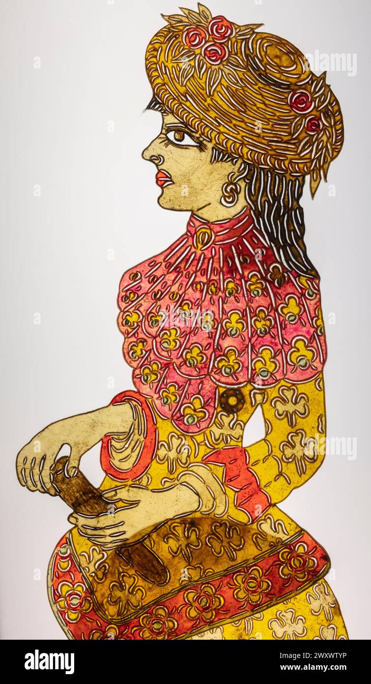 Karagoz, traditionelles Schattentheater, Museum für türkische und islamische Kunst, Istanbul, Türkei Stockfoto