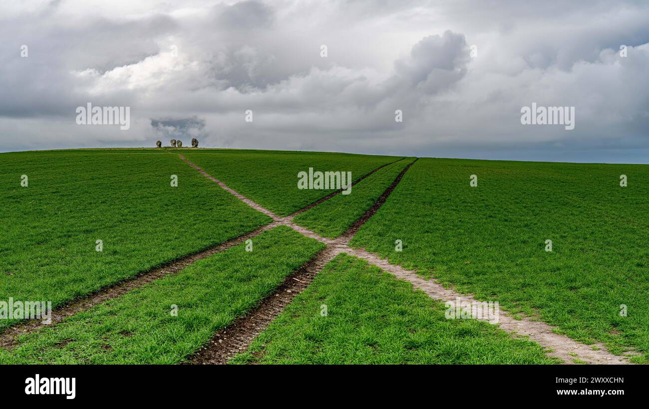 Duddo Standing Stones, Northumberland Stockfoto