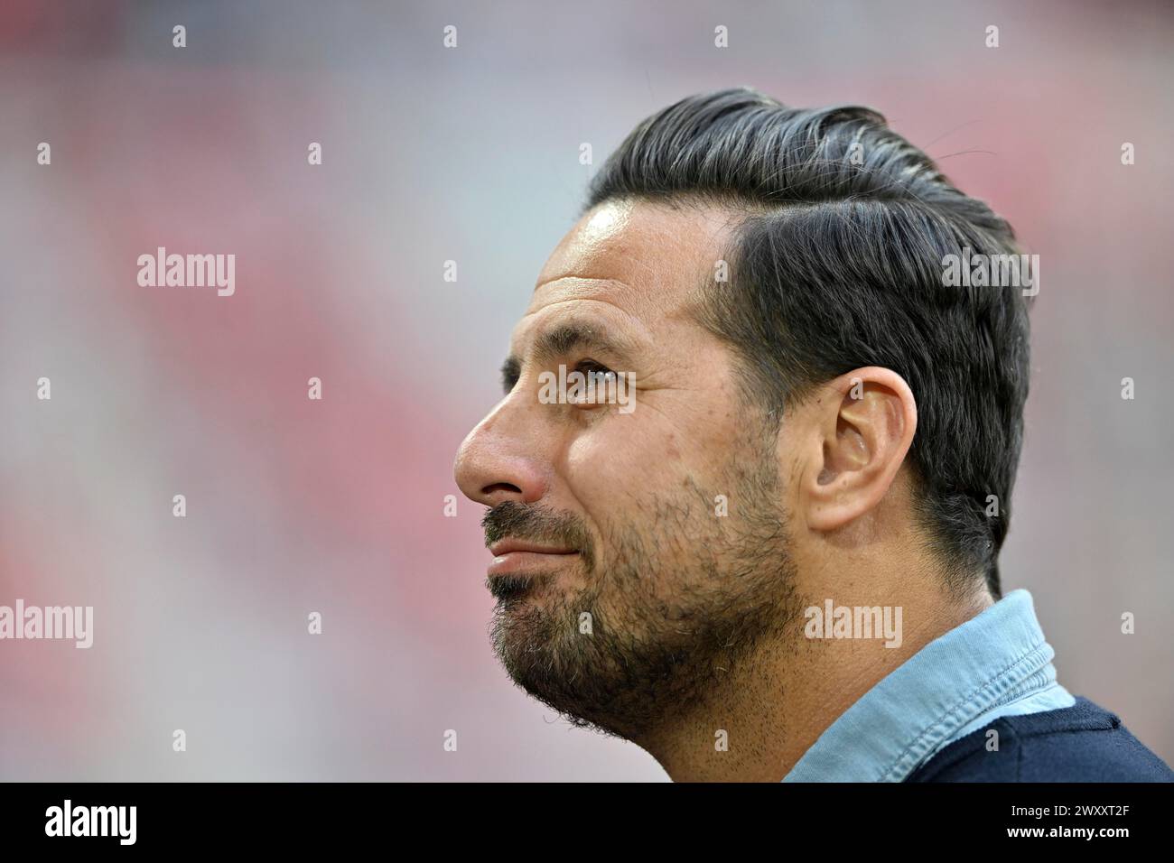 Claudio Pizarro, Portrait, deutscher Classico FC Bayern München FCB vs. Borussia Dortmund BVB, Allianz Arena, München, Bayern, Deutschland Stockfoto