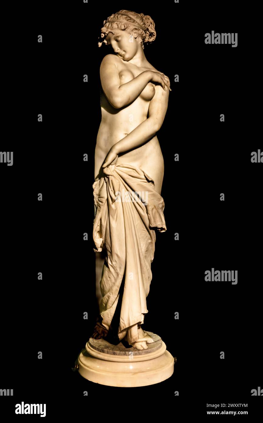 Die von Donato Barcaglia, 1871, Palazzo Rvoltella, Palast und moderne Kunstgalerie, ein Gesamtkunstwerk, Triest, Hafenstadt an der Adria Stockfoto