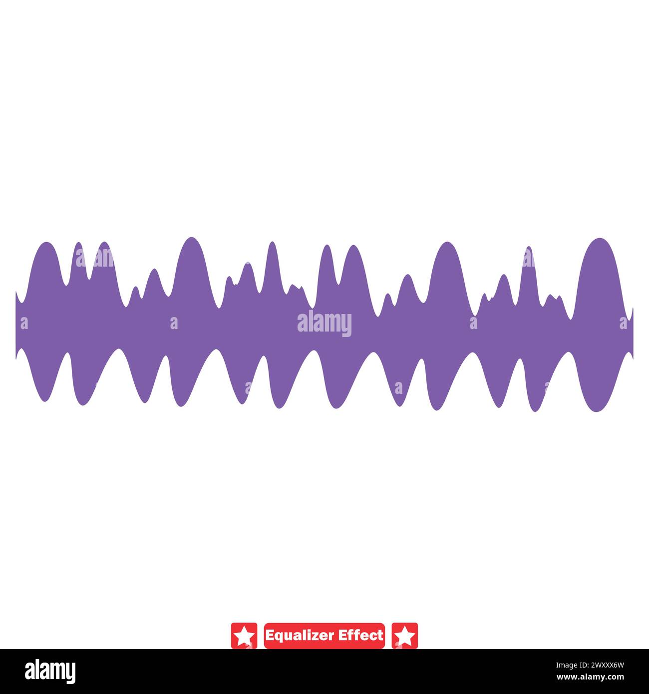 Dynamic Sound Waves Equalizer Vektor-Grafik für Musikbegeisterte Stock Vektor