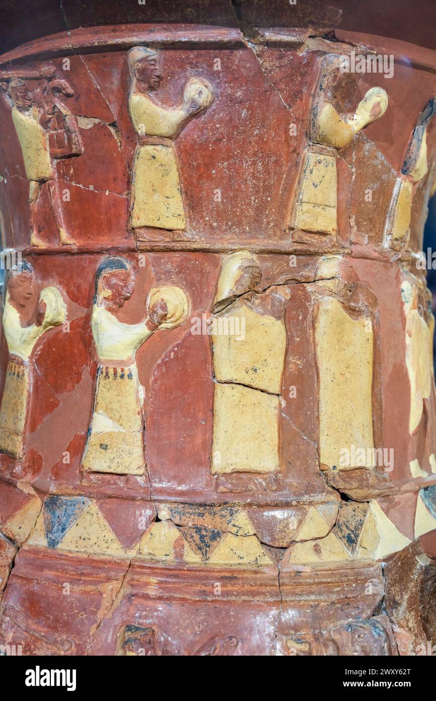 Hochzeitszeremonie, Inandik Vase, 17. Jh. v. Chr., Museum für anatolische Zivilisationen, Ankara, Türkei Stockfoto