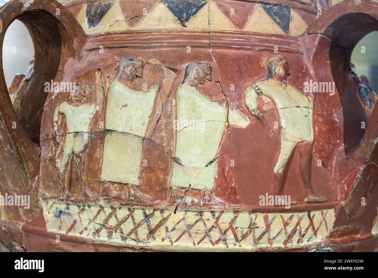 Hochzeitszeremonie, Inandik Vase, 17. Jh. v. Chr., Museum für anatolische Zivilisationen, Ankara, Türkei Stockfoto