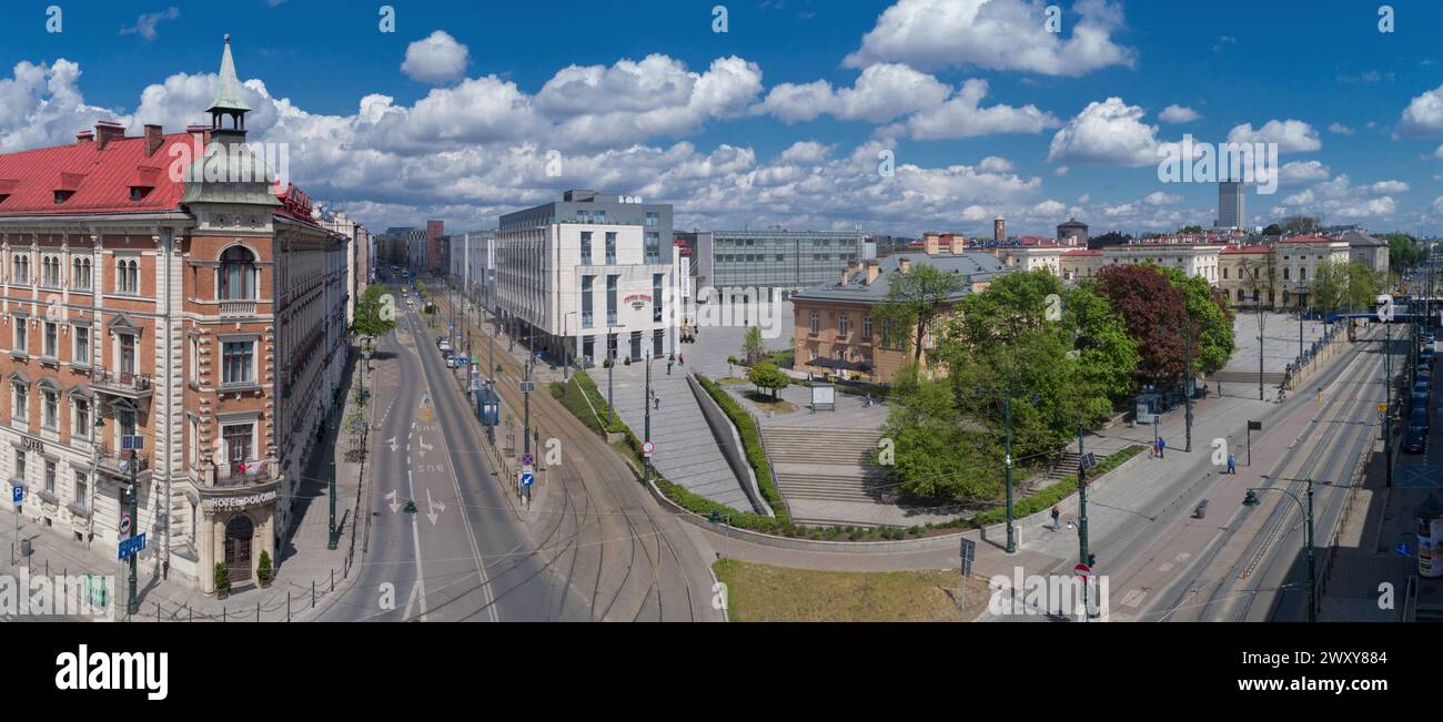 Jan Nowak-Jezioranski-Platz, Krakau, Polen Stockfoto