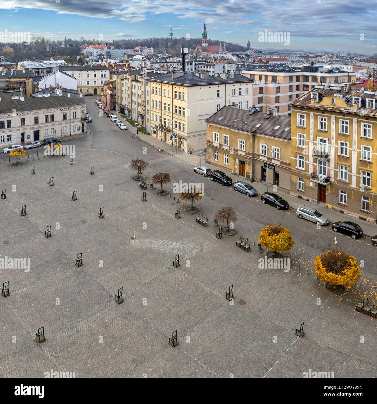 Der Heldenplatz Des Ghettos, Krakau, Polen Stockfoto