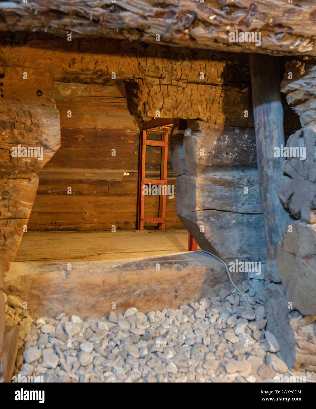 King Midas Mound Tumulus Interior, 740 v. Chr., Phrygia, Gordion, Provinz Ankara, Türkei Stockfoto