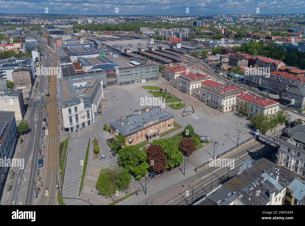 Krakau Głowny Bahnhof, Jan Nowak-Jezioranski Platz, Krakau, Polen Stockfoto