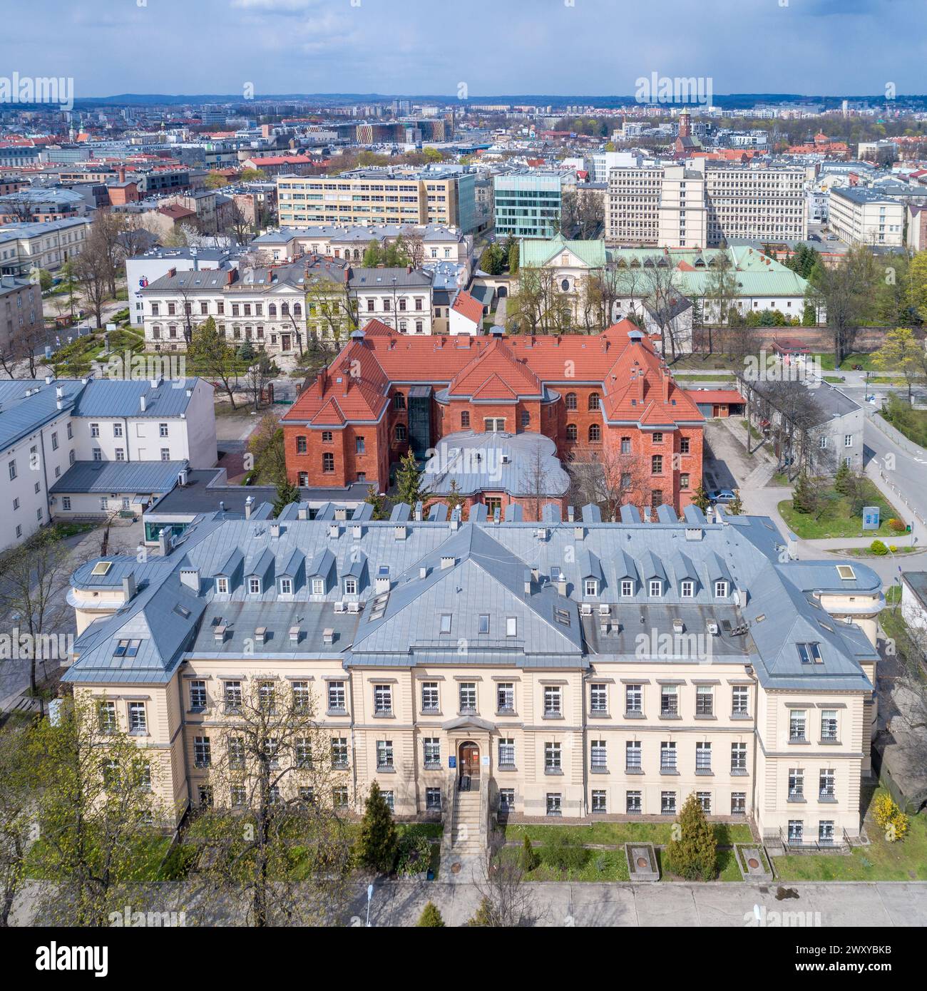 Kliniken des Universitätsspitals Wesola, Krakau, Polen Stockfoto
