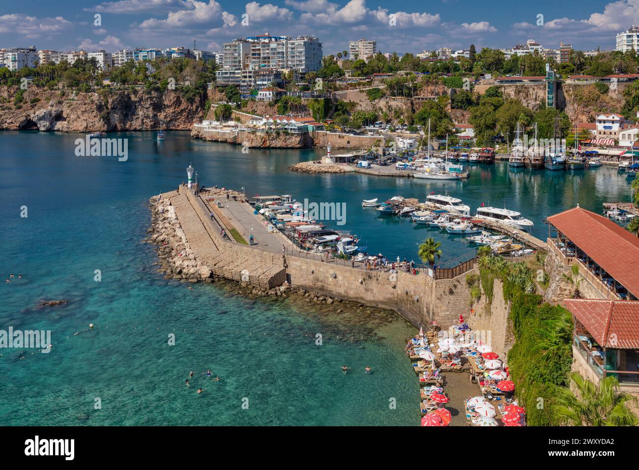 Seehafen, Antalya, Provinz Antalya, Türkei Stockfoto