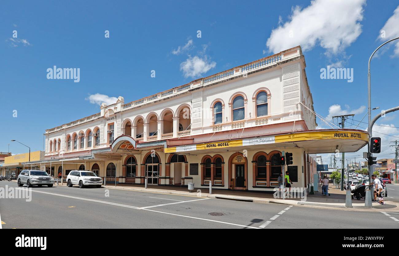 Das Royal Hotel in Maryborough, Queensland, Australien Stockfoto