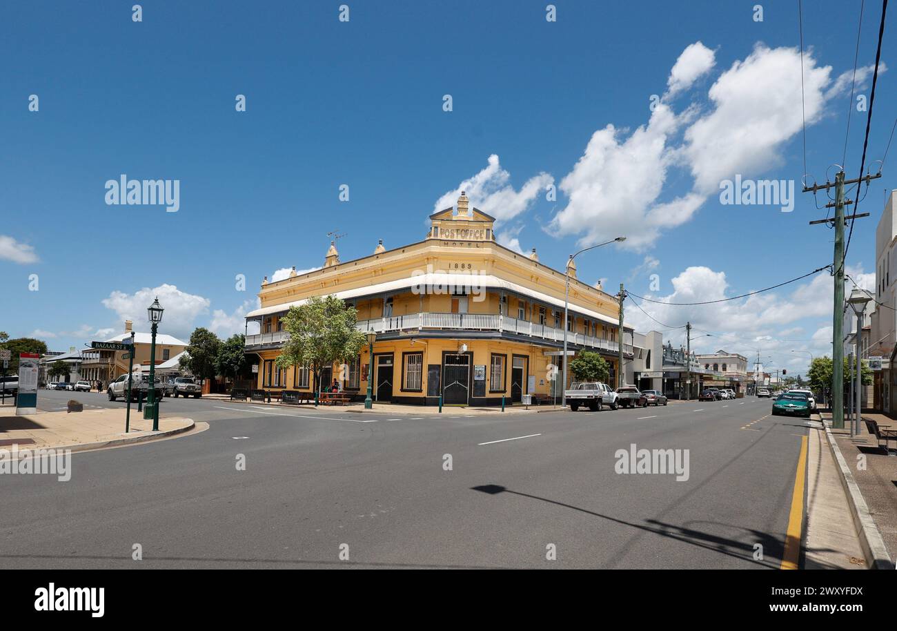 The Post Office Hotel in Maryborough, Queensland, Australien. Stockfoto