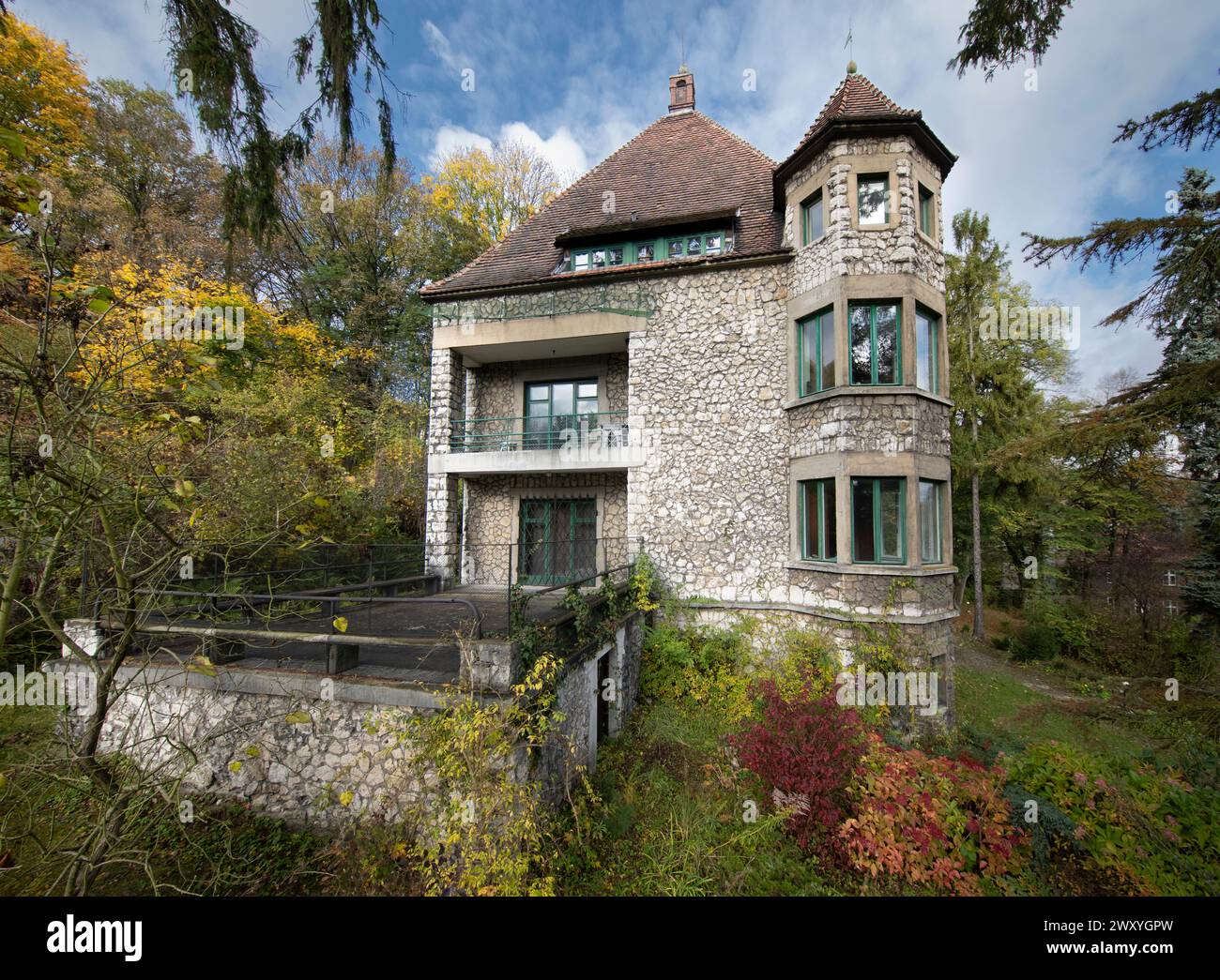 Die Villa Spiss in Przegorzaly, Krakau, Polen Stockfoto