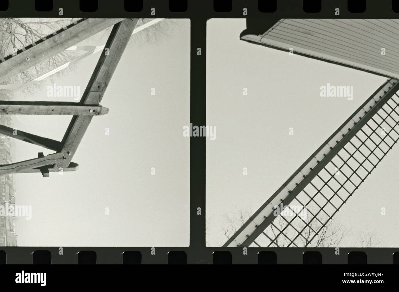 35-mm-BW-Filmrahmen Stockfoto