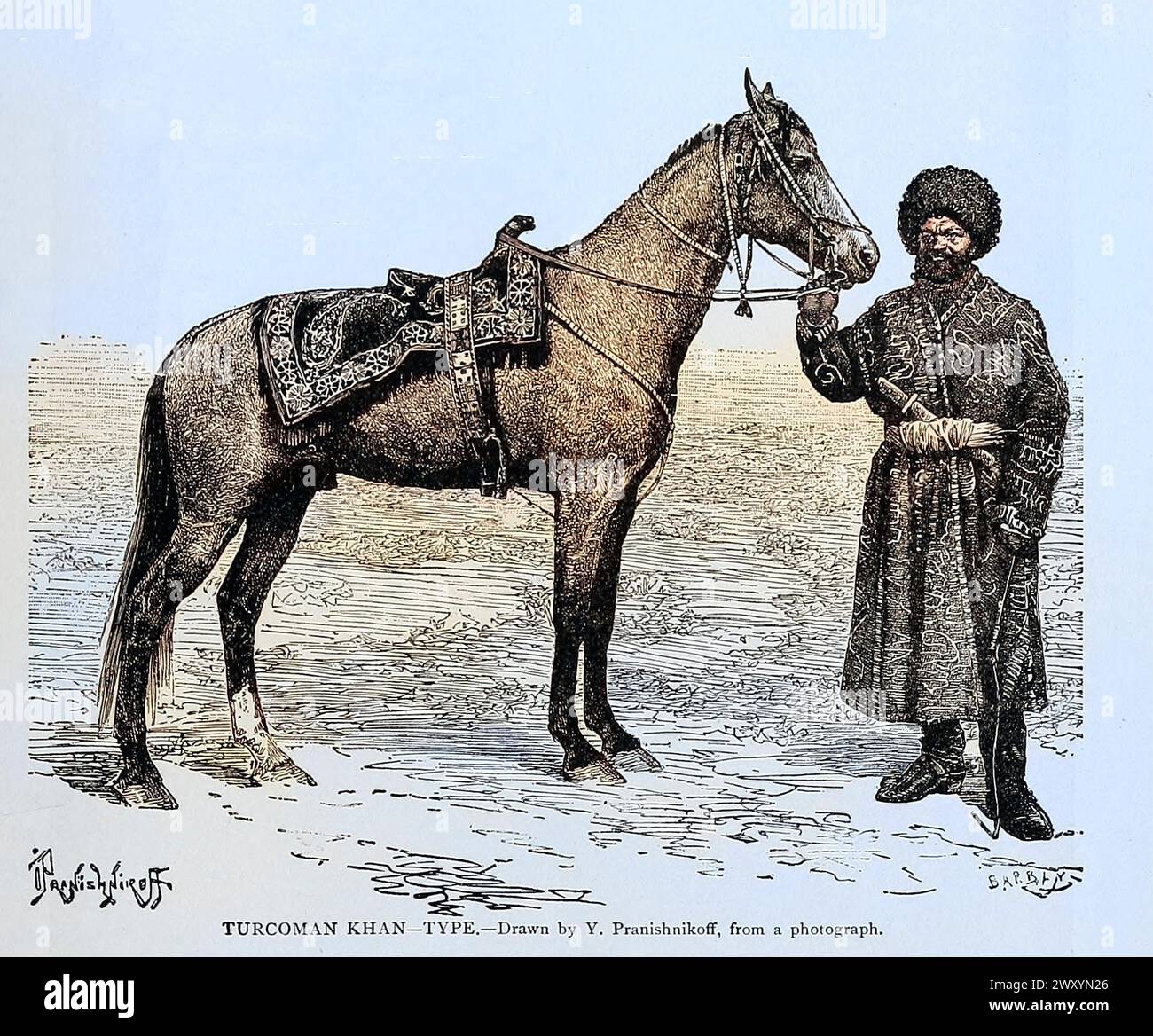 TURCOMAN KHAN from Cyclopedia Universal History : die vollständigste und jüngste Präsentation des Themas in zwei Hauptteilen oder Abteilungen von mehr als sechstausend Seiten von John Clark Ridpath, 1840-1900 Publikationsdatum 1895 Publisher Boston : Balch Bros Band 7 Geschichte des Menschen Stockfoto