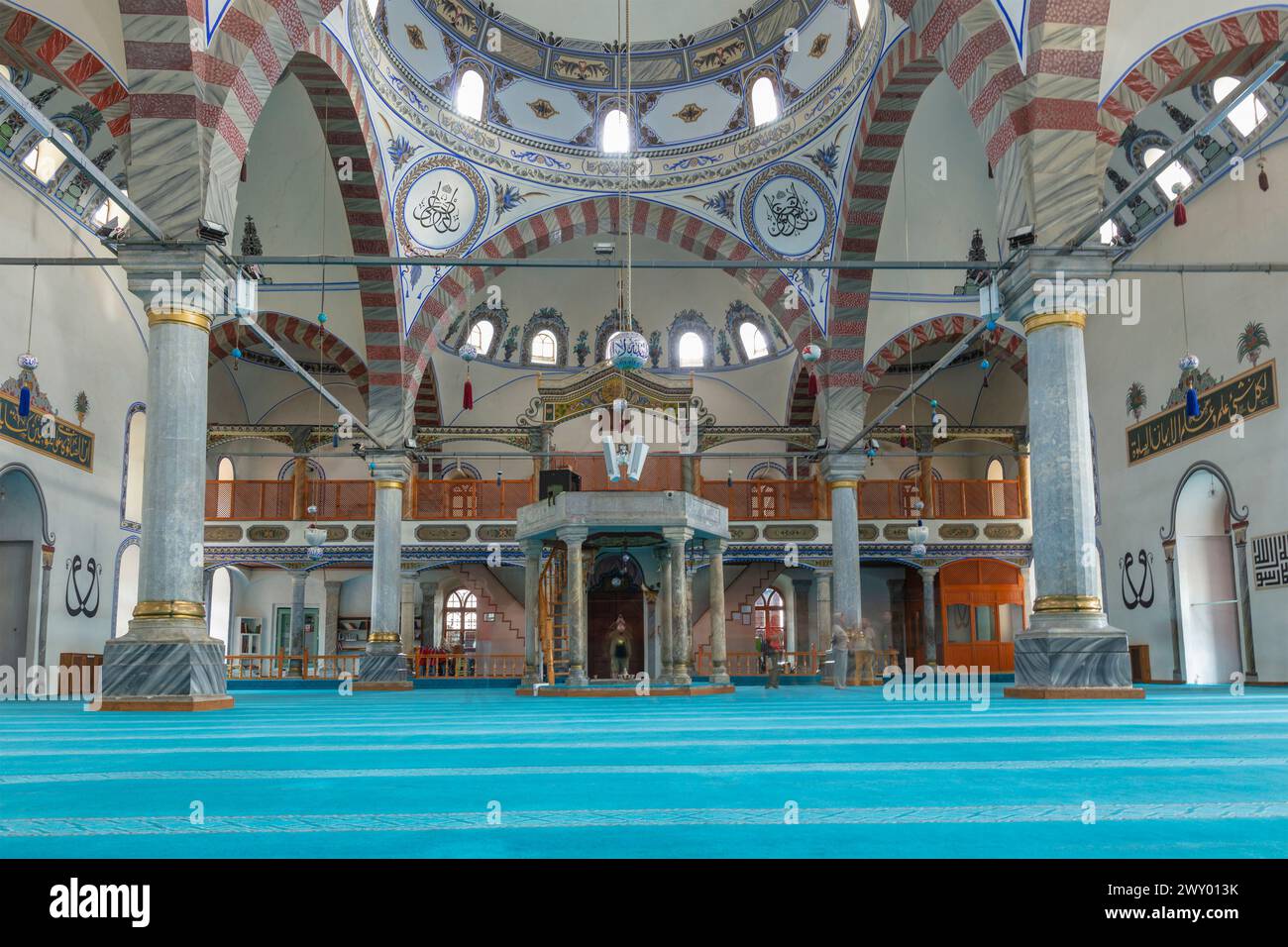 Große Moschee, Ulu Cami, Innenraum, Kutahya, Provinz Kutahya, Türkei Stockfoto