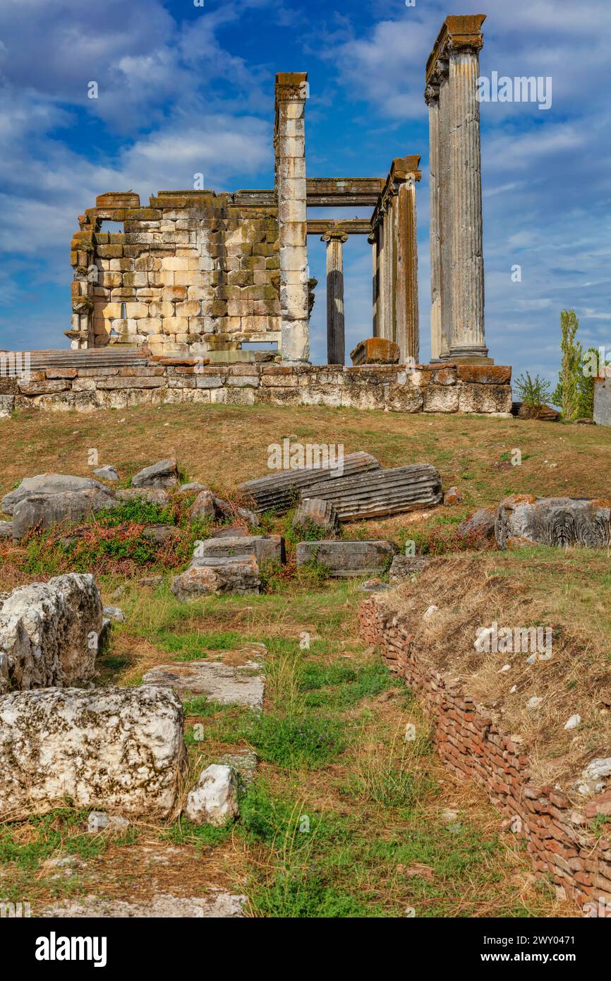 Tempel des Zeus, 92 n. Chr., Aizanoi, Provinz Kutahya, Türkei Stockfoto