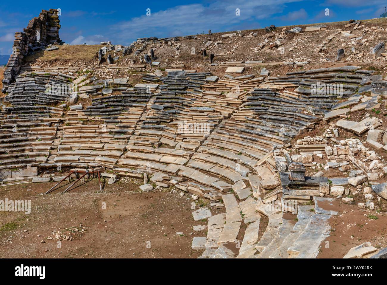 Theater und Stadion, Aizanoi, Provinz Kutahya, Türkei Stockfoto