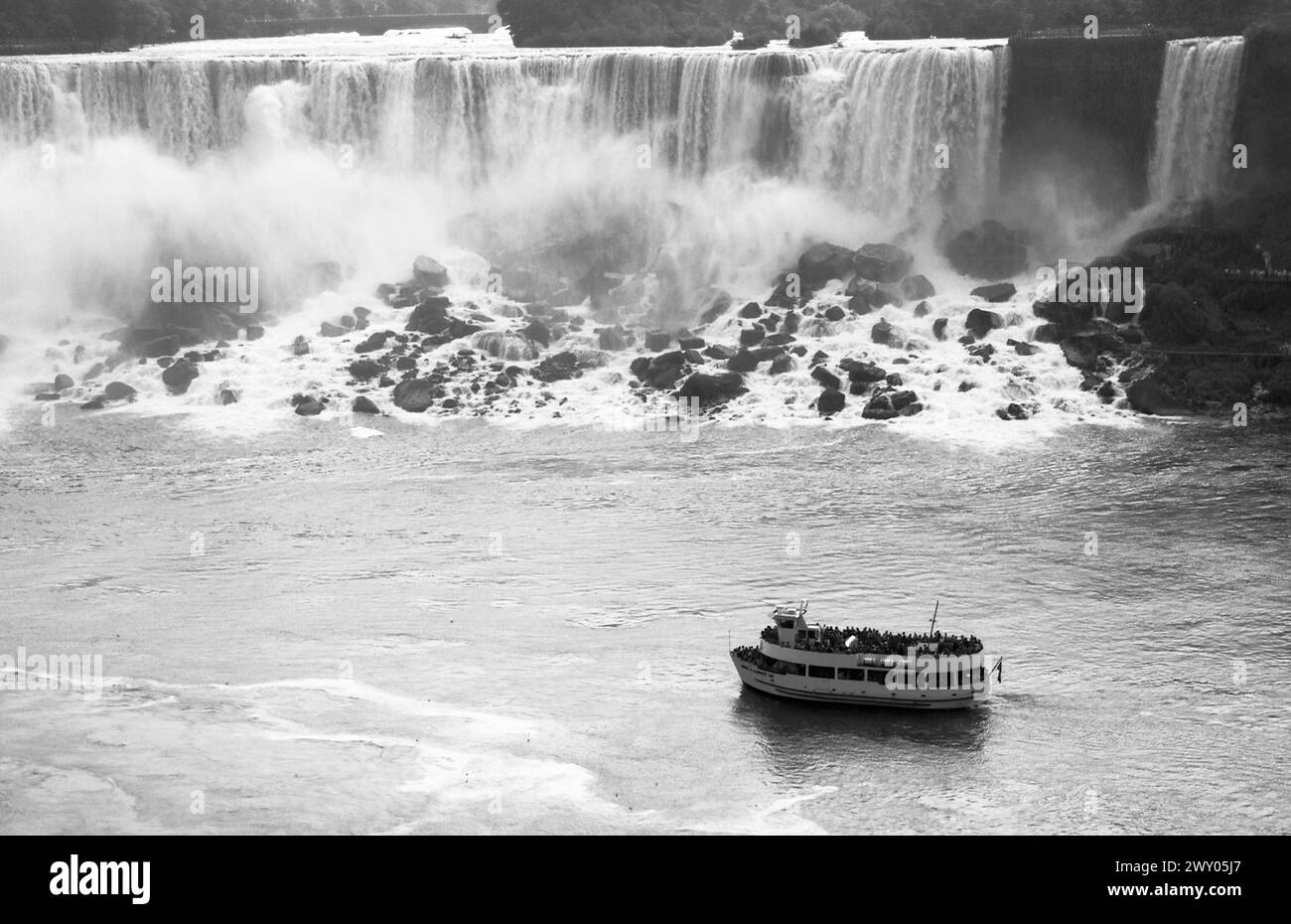 Das Mädchen des Nebels Niagara Falls Kanada Stockfoto