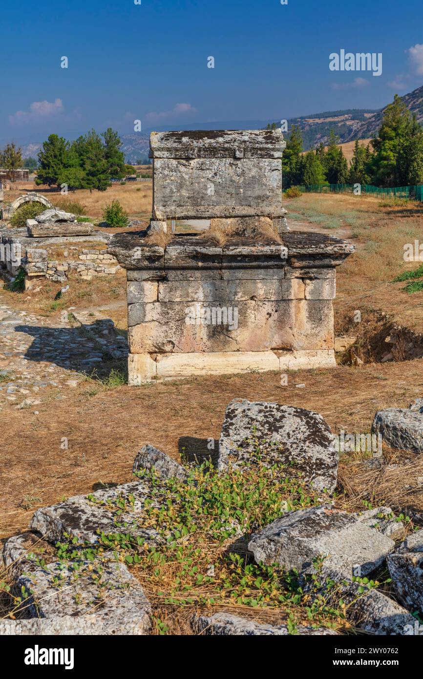 Hierapolis, Pamukkale, Provinz Denizli, Türkei Stockfoto