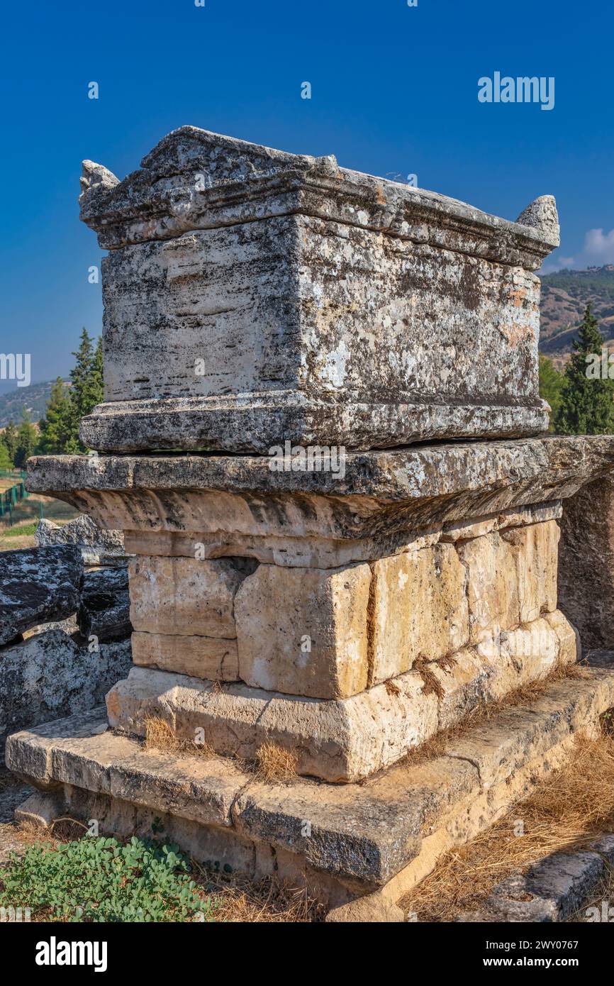 Hierapolis, Pamukkale, Provinz Denizli, Türkei Stockfoto