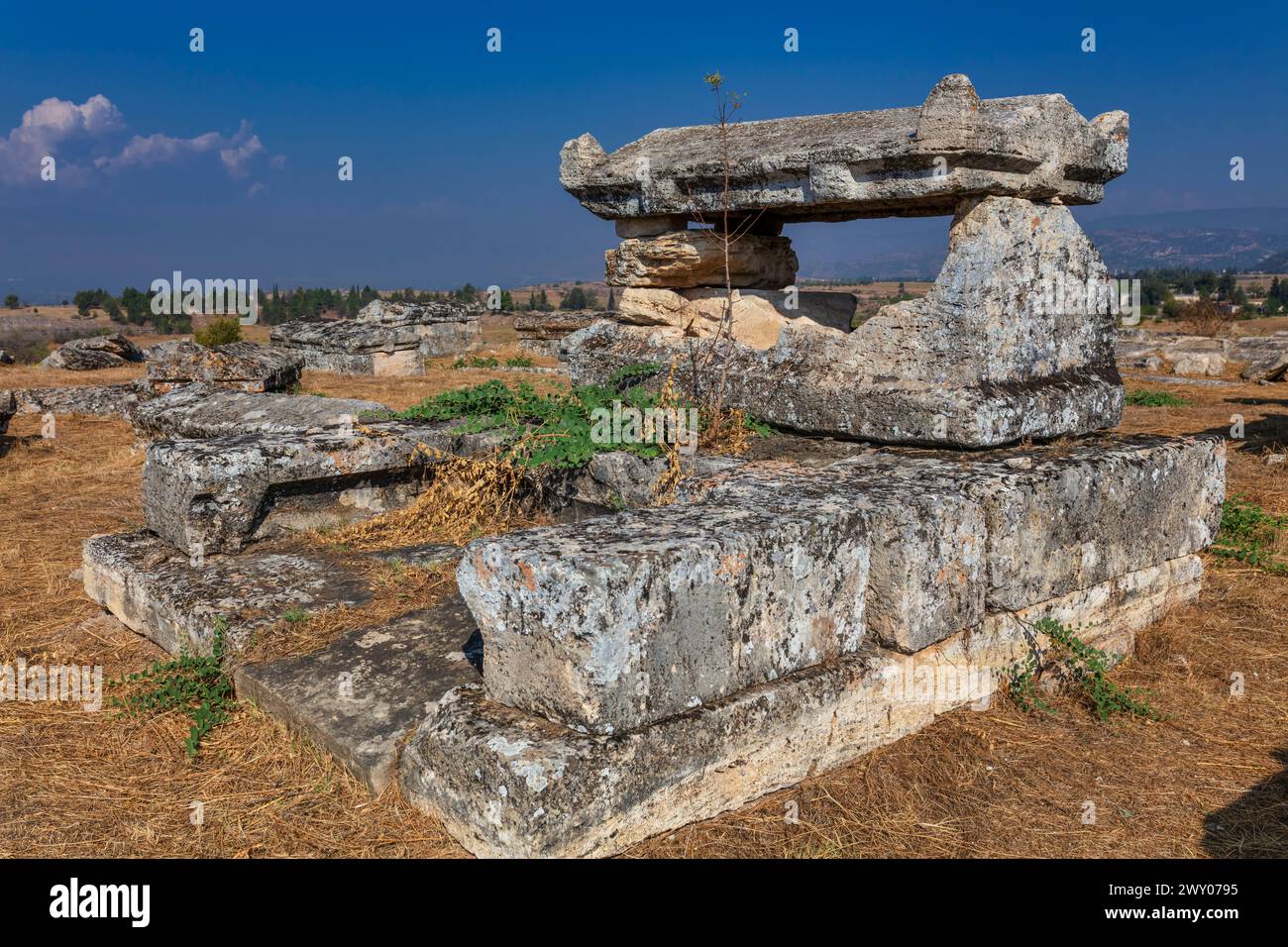 Hierapolis, Pamukkale, Provinz Denizli, Türkei Stockfoto