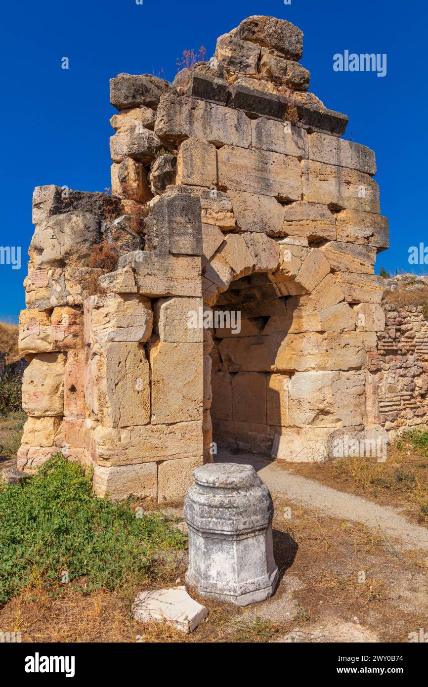 St. Philip Martyrium, 5. Jahrhundert, Hierapolis, Pamukkale, Provinz Denizli, Türkei Stockfoto