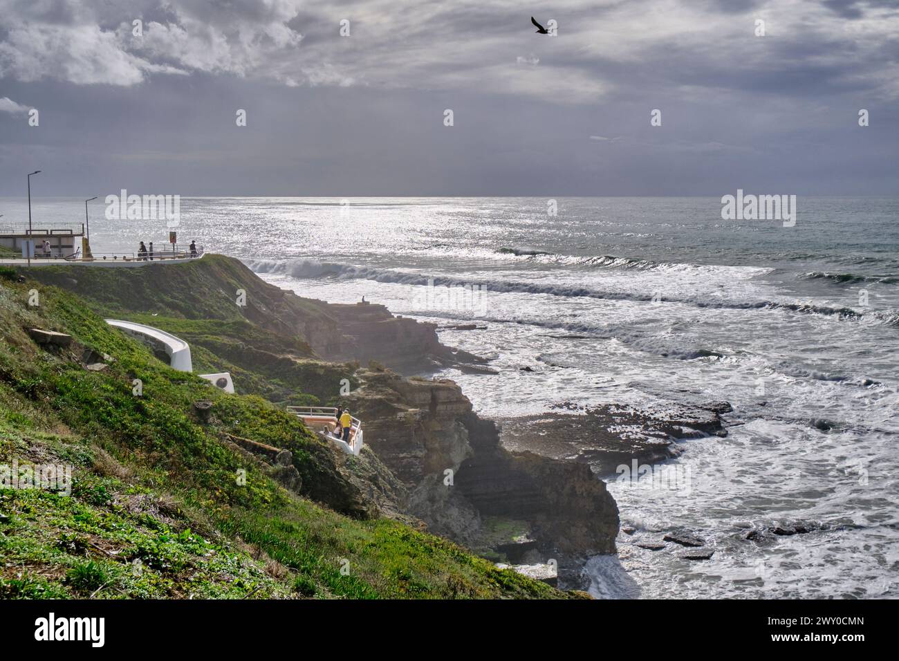 Der Atlantik gegenüber Ericeira. Portugal Stockfoto