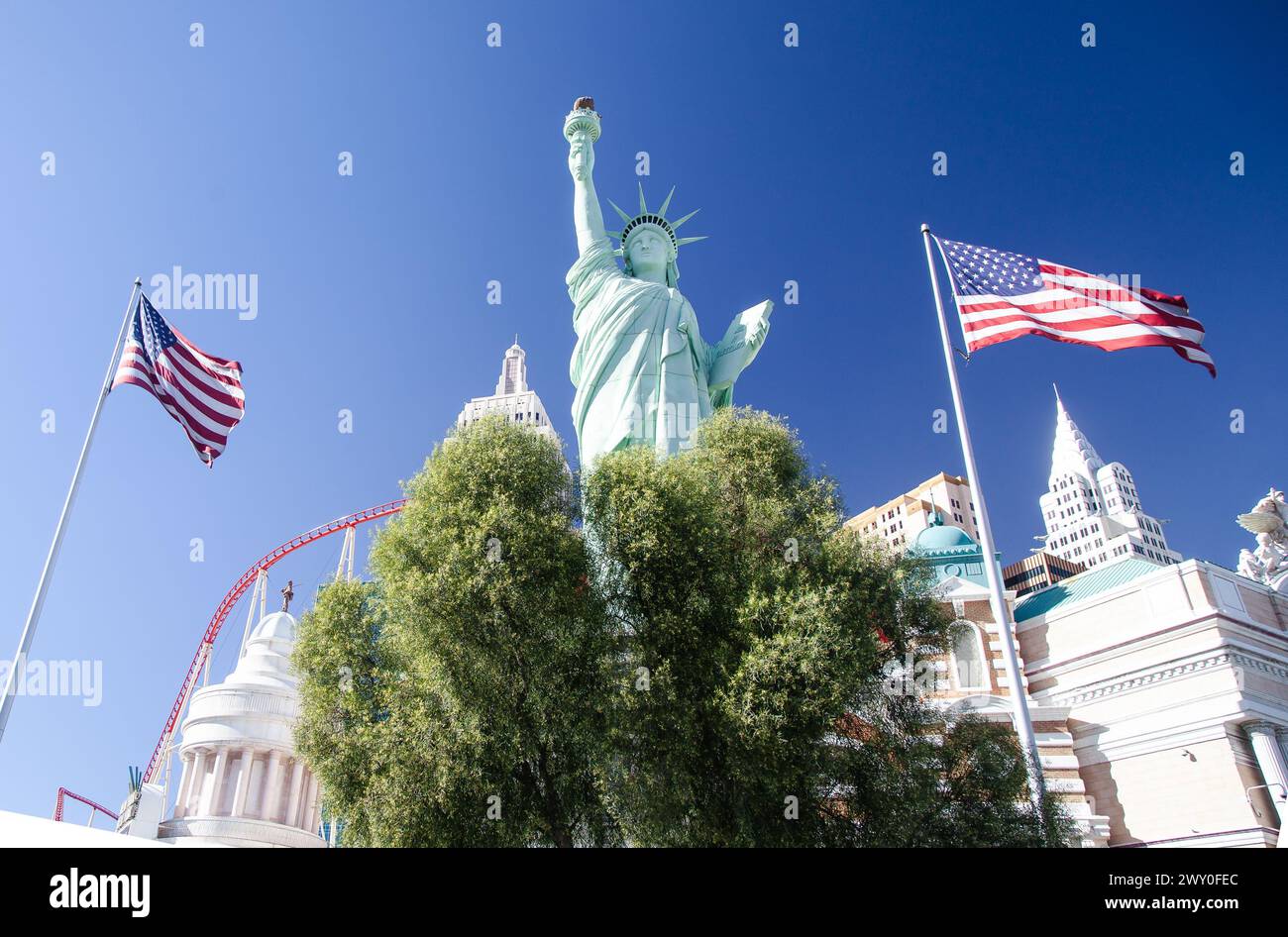 Replik der Freiheitsstatue im New York Resort, Las Vegas Stockfoto