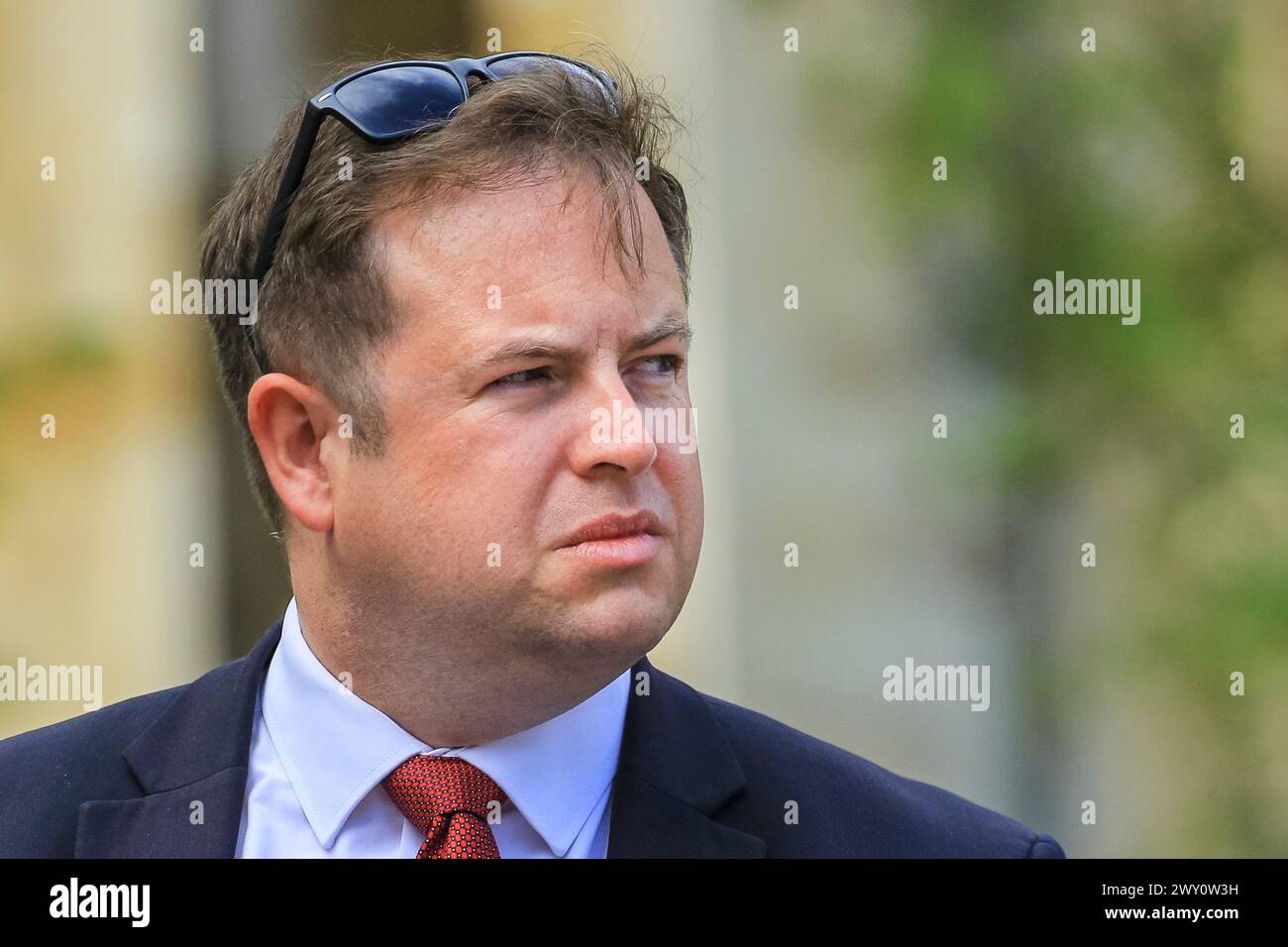 Stephen Doughty, Abgeordneter der Walisischen Labour Party und Politiker der Co-operative Party, Close Up, bei einer Veranstaltung in Westminster Stockfoto