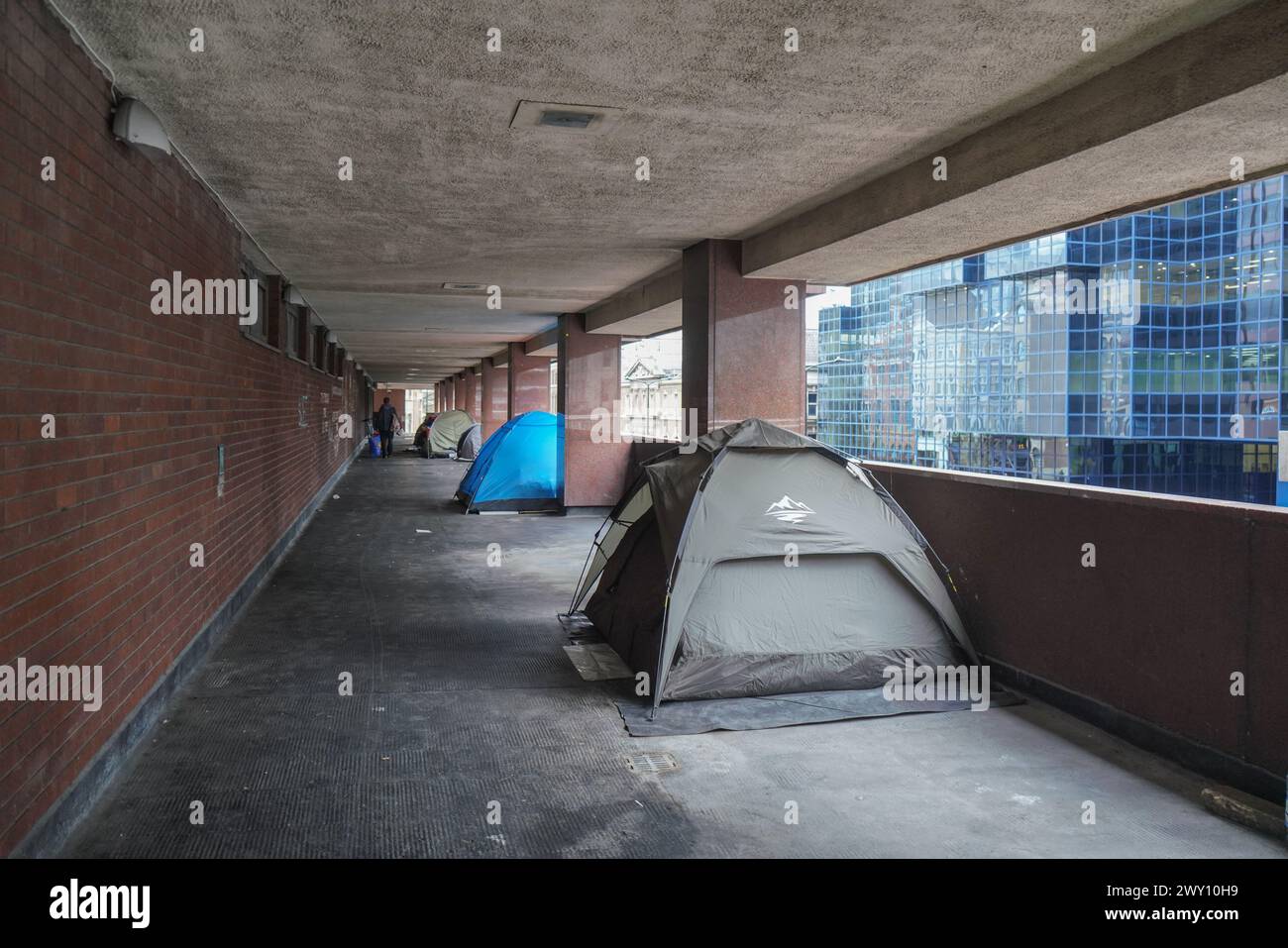 London 3. April 2024. Raue Schlafzelte in Westminster. Die Polizei in England und Wales soll Nachrichtenbefugnisse erhalten, um obdachlose Menschen zu bestrafen, die eine „Belästigung“ in der bevorstehenden Gesetzgebung unter dem Criminal Justice Bill verursachen. Bis zu 40 konservative MPS werden sich gegen das Criminal Bill auflehnen. Quelle: amer Gazzal/Alamy Live News Stockfoto