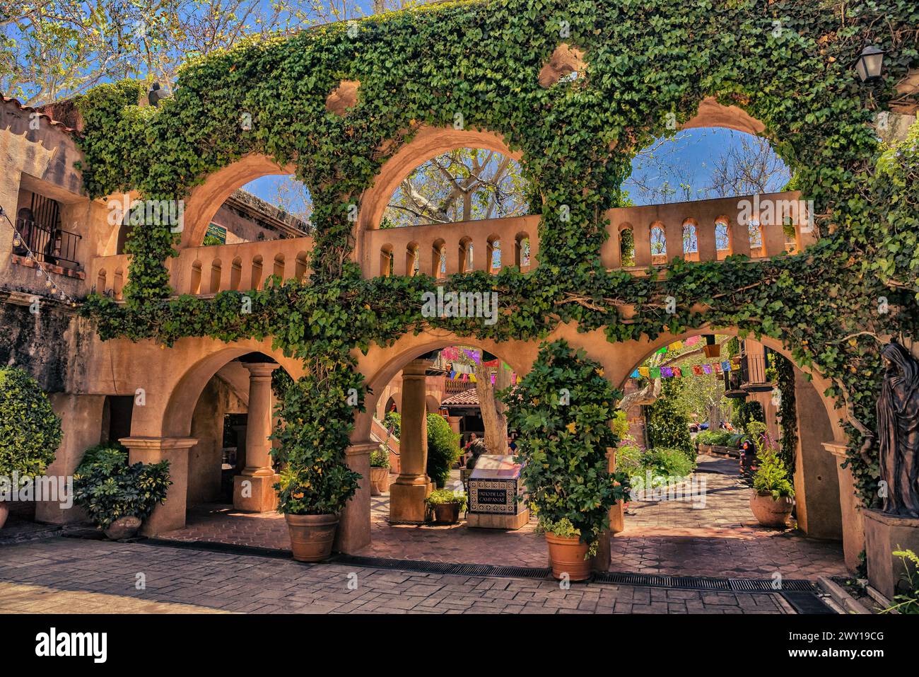 Tlaquepaque, Arts & Handwerk Dorf, Sedona, Arizona; USA Stockfoto