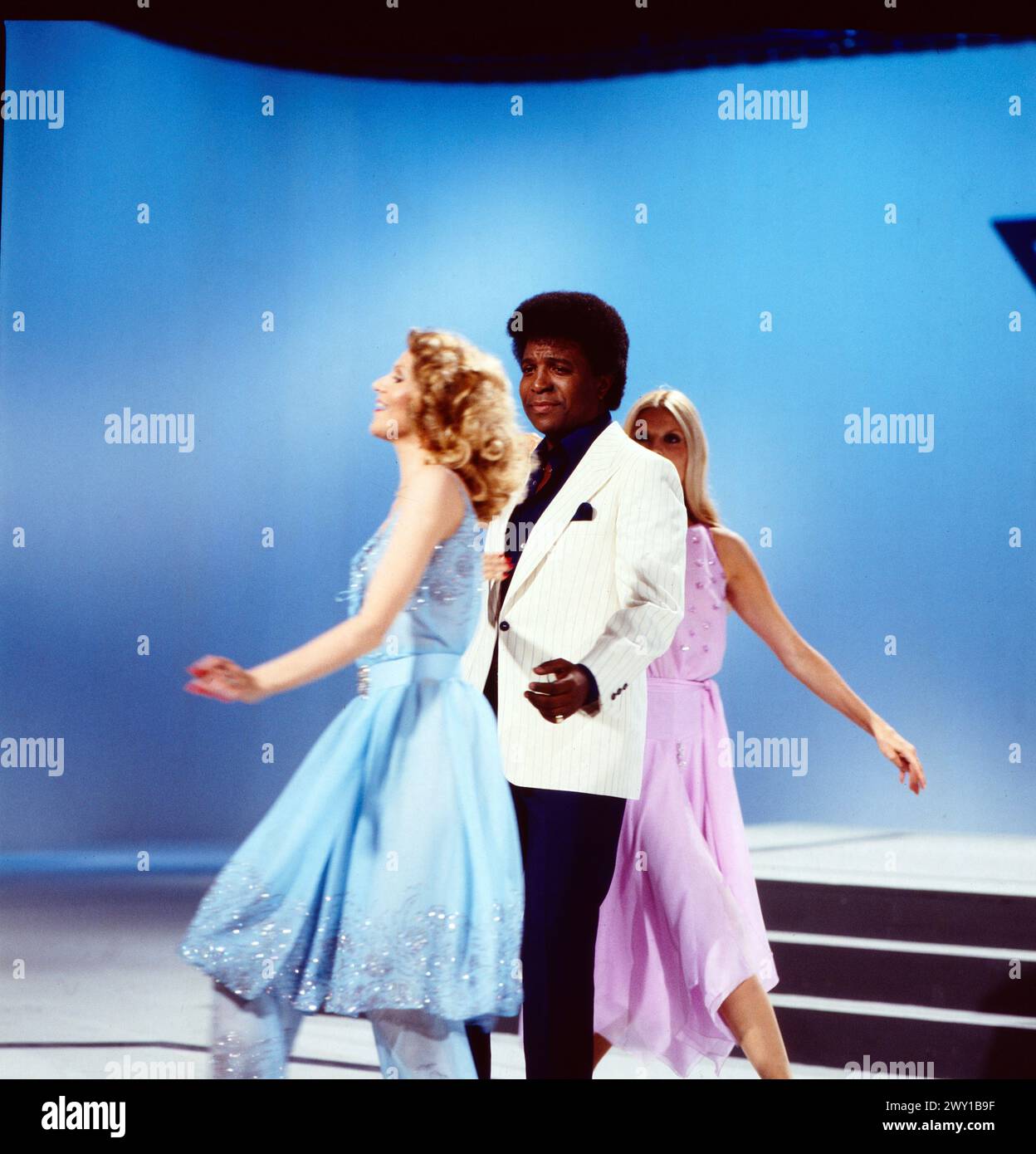 8 x 1 in Noten, ZDF Fernsehshow, Deutschland, 1979, in der Show: Peggy March, Roberto Blanco, Marlene Charell Stockfoto