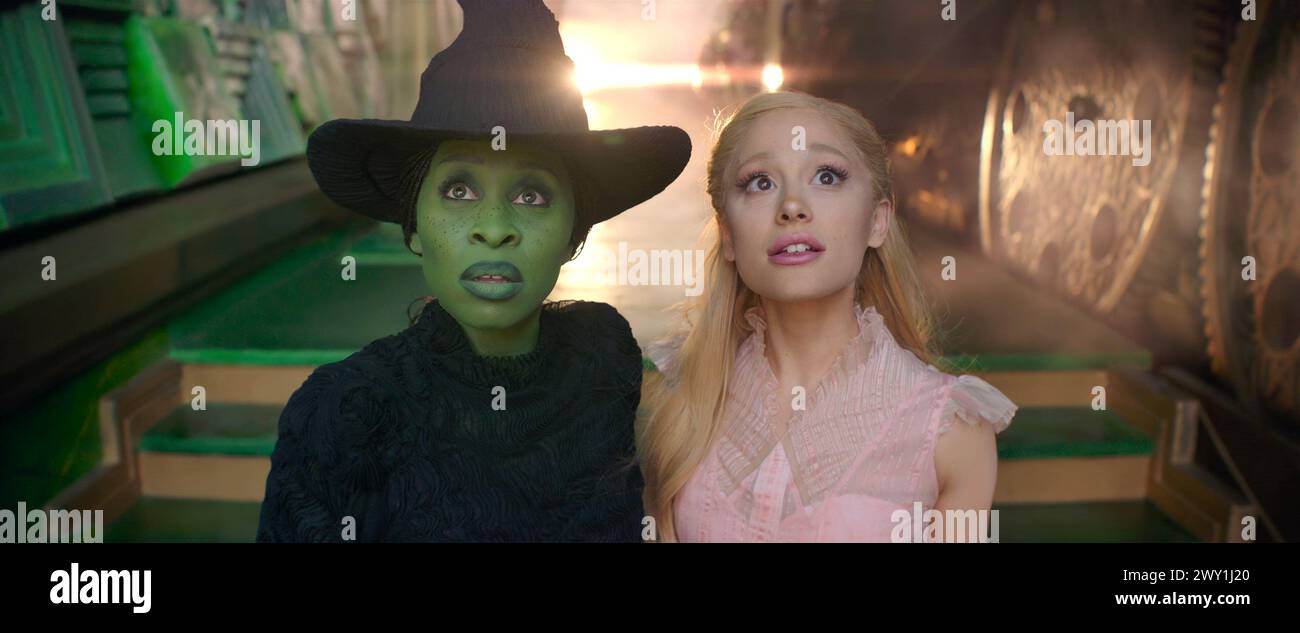Die Böse Cynthia Erivo Und Ariana Grande Stockfoto