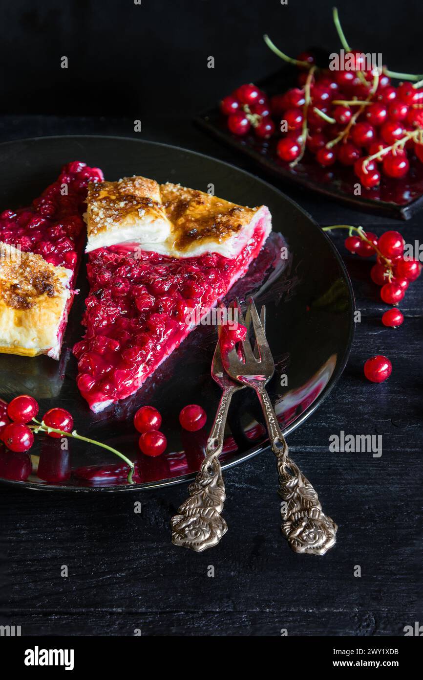 Rote Johannisbeerkuchen aus dem Rezept von Berry Galette mit ... Rote Johannisbeerkuchen aus dem Rezept von Berry Galette mit ...