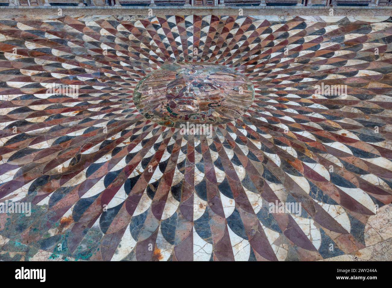 Medusa-Kopfmosaik in Odeon, 2. Jahrhundert, Cibyra, Kibyra, Golhisar, Provinz Burdur, Türkei Stockfoto