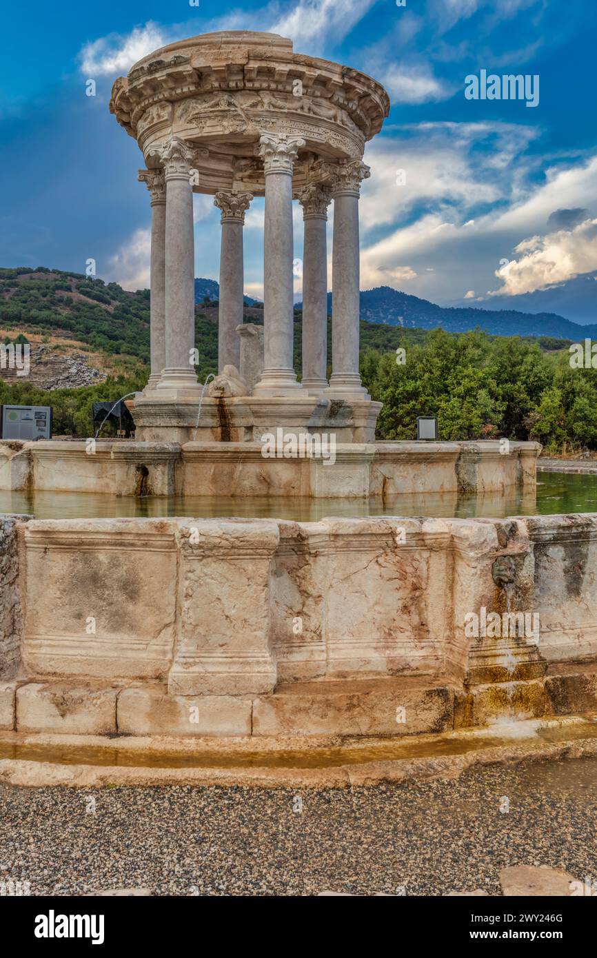 Nymphaeum, Brunnen, Cibyra, Kibyra, Golhisar, Provinz Burdur, Türkei Stockfoto