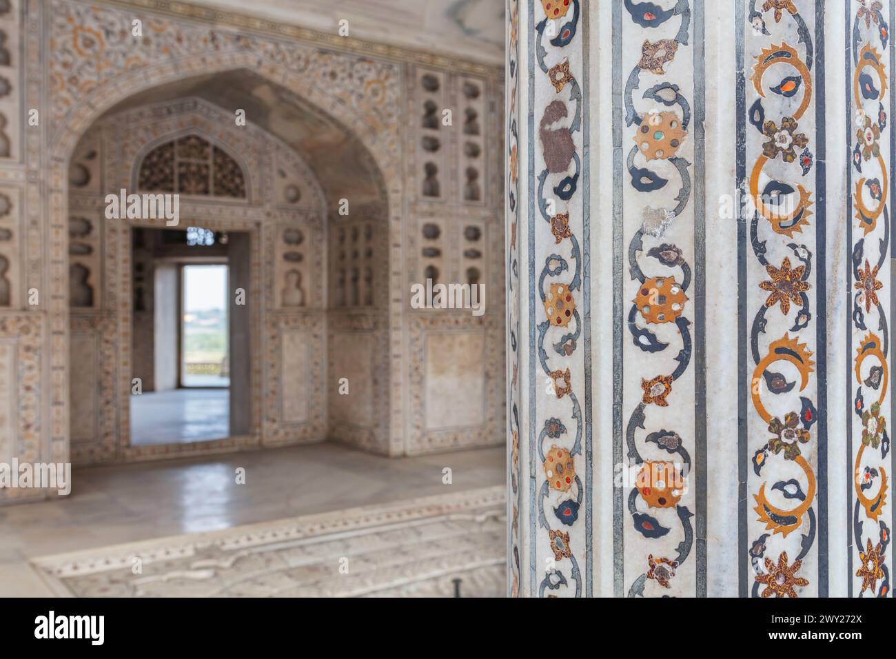 Musamman Burj, Agra Fort, Agra, Uttar Pradesh, Indien Stockfoto