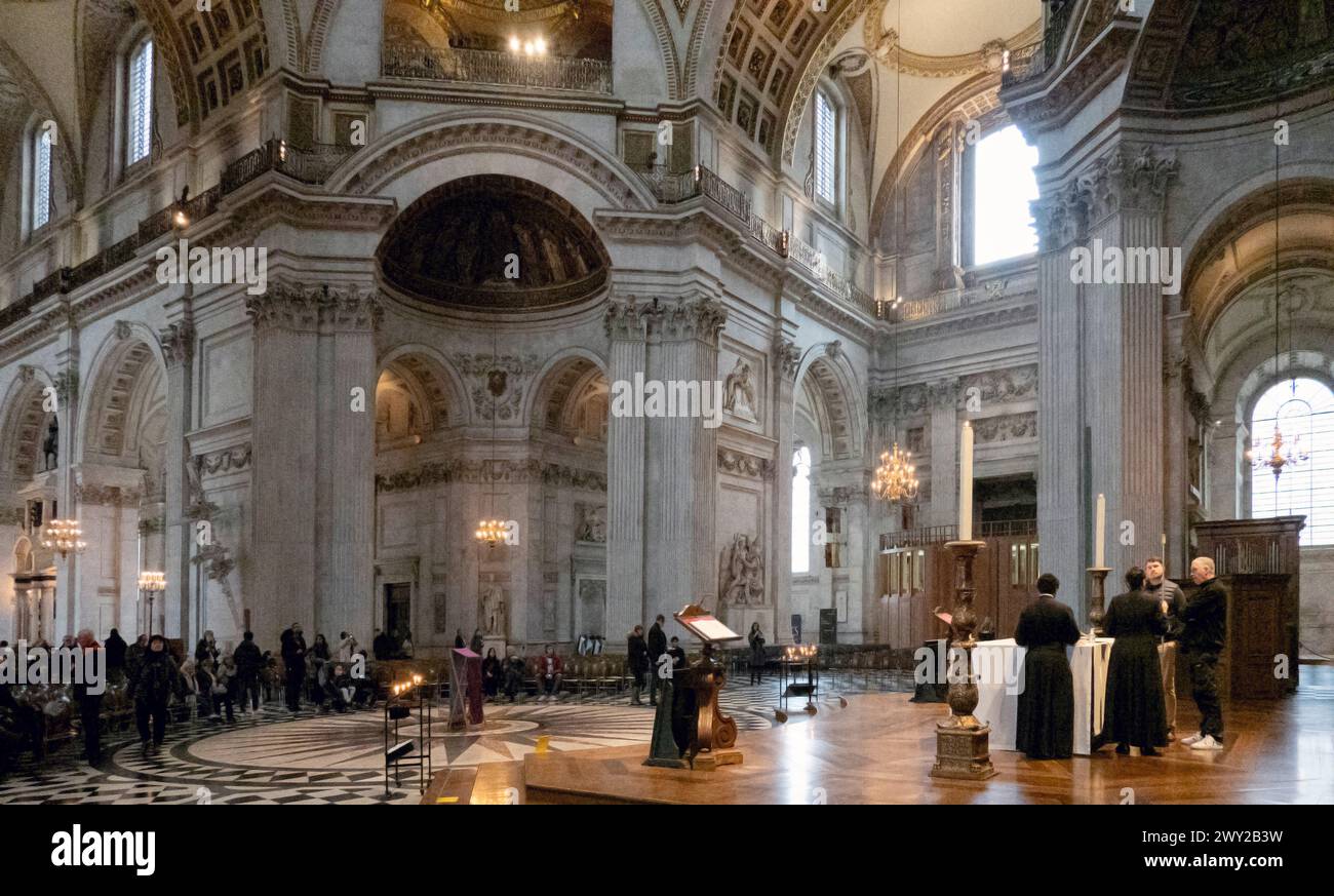 Innere St Paul's Cathedral, London, England, Großbritannien Stockfoto