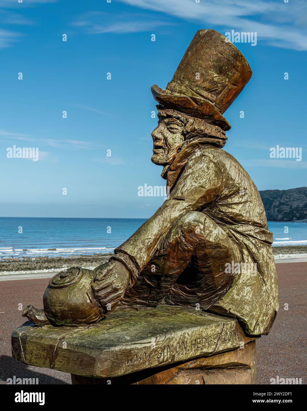 Mad Hatter, Llandudno, Nordwales Stockfoto