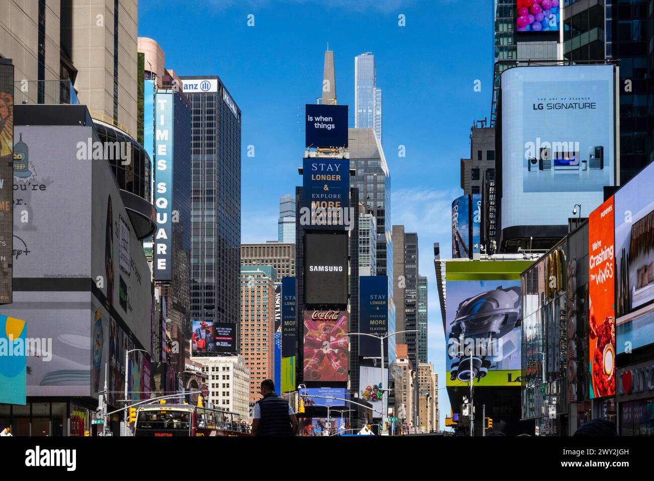 Times Square, NYC, USA, 2024, Stockfoto